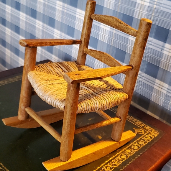 Vintage Display Wood Rocking Chair - Picture 2 of 2